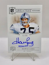 2024 National Treasures HOWIE LONG Greatest Signatures ON CARD AUTO Raiders /99