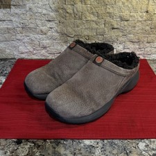 Merrell Men's Clogs Primo Chill Slides Brown Suede Fur Lined Shoes Size 9