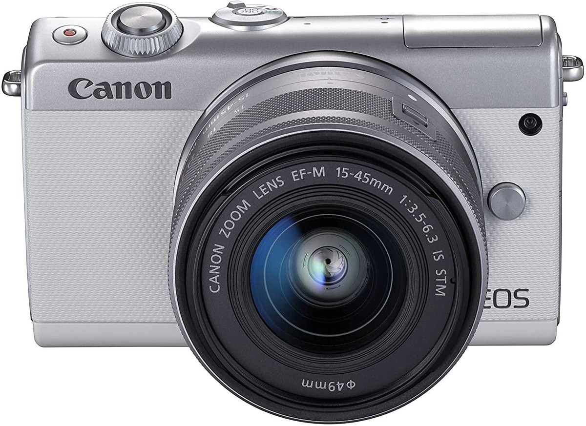 Canon EOS M100 シルバー 美品 Canon EOS M100 24.2MP Digital Camera - White (Kit w/ EF-M IS STM