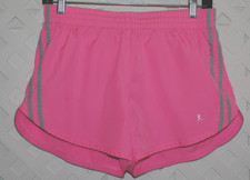 Danskin Now Running Shorts S 4-6 Pink Light Brief Liner Workout Shorts