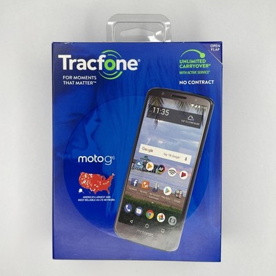 Motorola Moto G6 Cellphone Black 32GB Tracfone - SEALED