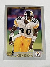 2001 Topps Football #139 - Plaxico Burress - Pittsburgh Steelers