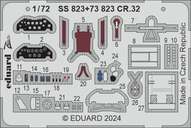 Eduard Accessories SS823 - 1:72 CR.32 ITALERI - New