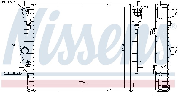 NISSENS-OE 66708 Radiator, engine cooling for DAIMLER,JAGUAR - Image 18
