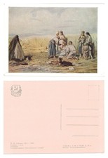 Postkarte - P. P. Sokolov Erntearbeiter Kunst...
