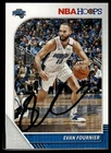 2019-20 Hoops #139 Evan Fournier Signed Card Auto IP