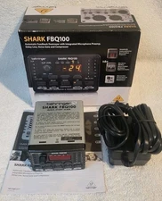 Behringer Shark FBQ100 Automatic Feedback Destroyer CIB Complete In Box w/ Power