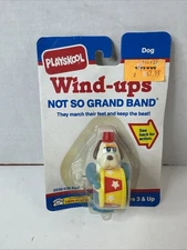 VINTAGE 1990 PLAYSKOOL WIND-UPS NOT SO GRAND BAND DOG W/ DRUM NEW SEALED