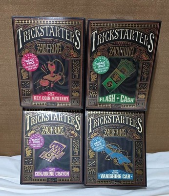 Magic Tricks TRICKSTARTERS by Zach King & Theory11 SET OF 4 /Complete Kits/ New