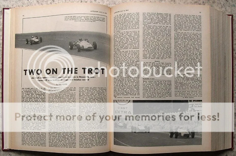AUTOSPORT July To Dec 1965 BOUND VOLUME 31 XXXI Motor Sport Racing Magazines - Image 3 of 4