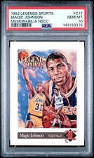 143133376 Magic Johnson 1992 Legends Sports NSCC #C17 PSA 10