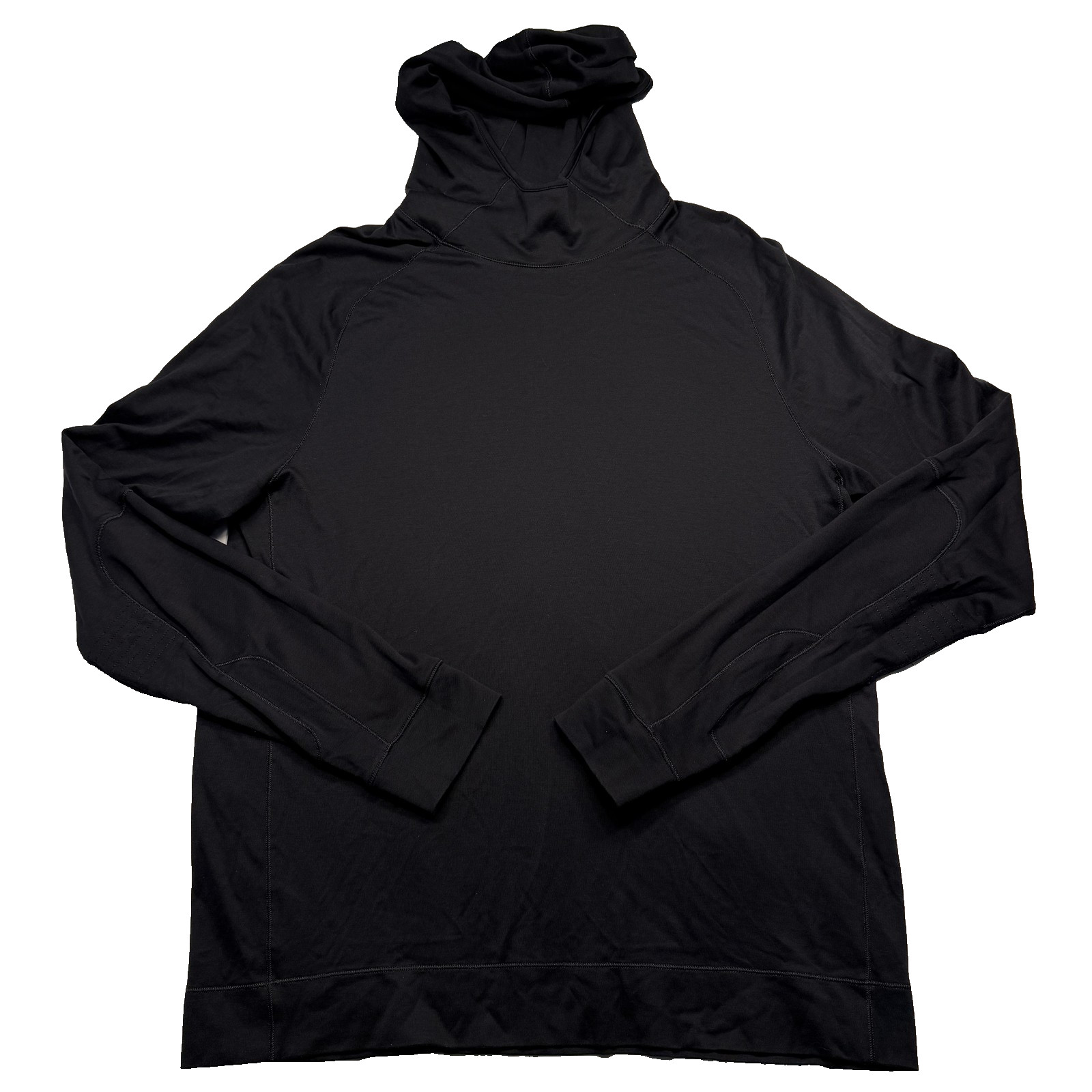 Ralph Lauren Black Label, Vintage Ralph Lauren Black Label Hoodie Mens XL Black Performance Funnel Neck