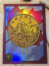 2025 Cardsmiths Currency Series 5 - #9 Gold Maple Leaf - Rainbow Holo