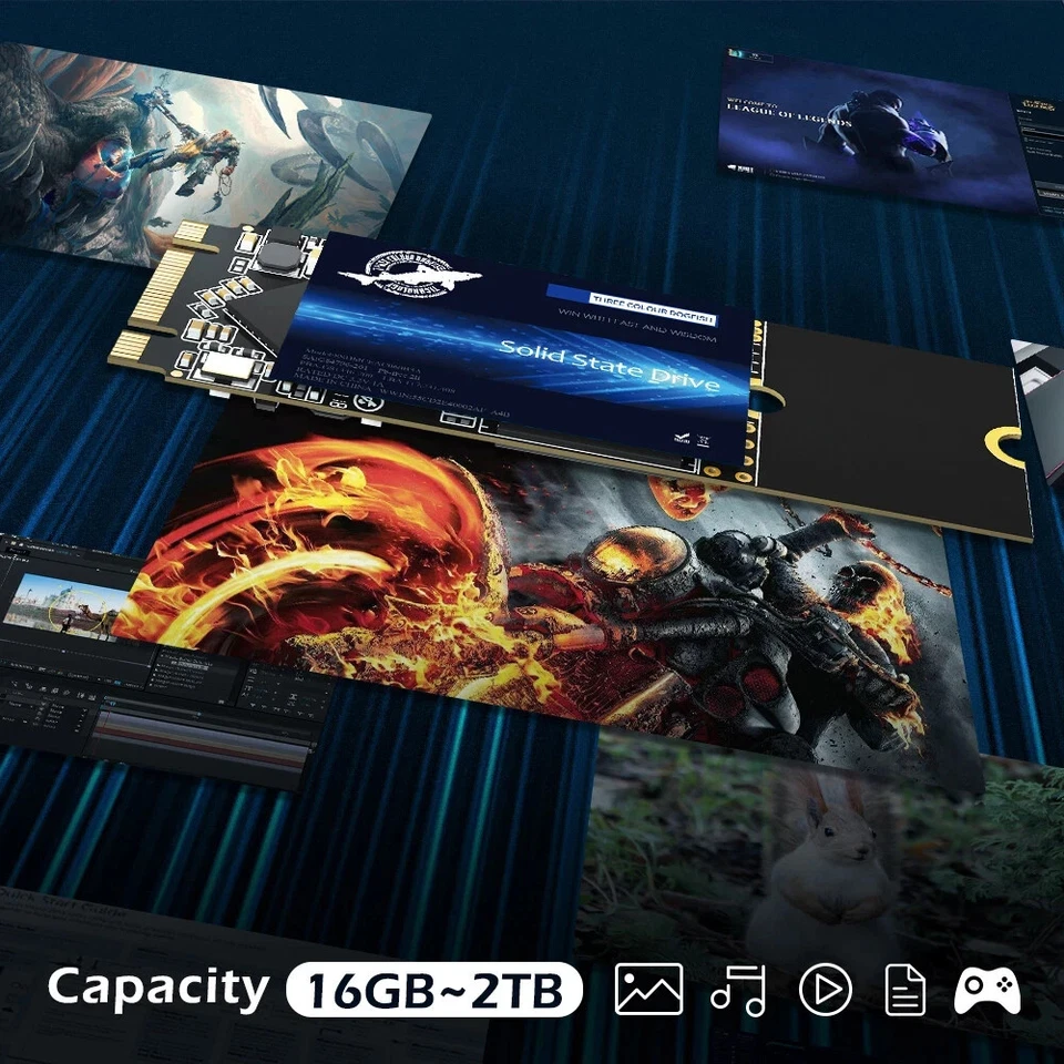 256 GB 512 GB 1 TB SSD da 2,5" MSATA M.2 2242 2280 Unità a stato solido interne - Immagine 4 di 4