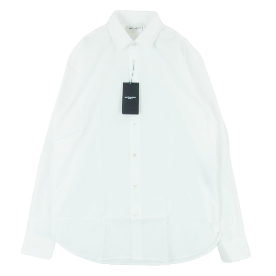 Camicia SAINT LAURENT Y217W uniforme tinta unita manica lunga bianca 38 usata LIFE 0