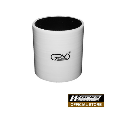 JN RACING straight coupler 2.5'' - White-JNSCH2.5-04