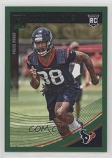 2018 Panini Donruss Rookie Press Proof Green Jordan Akins #388 1tr