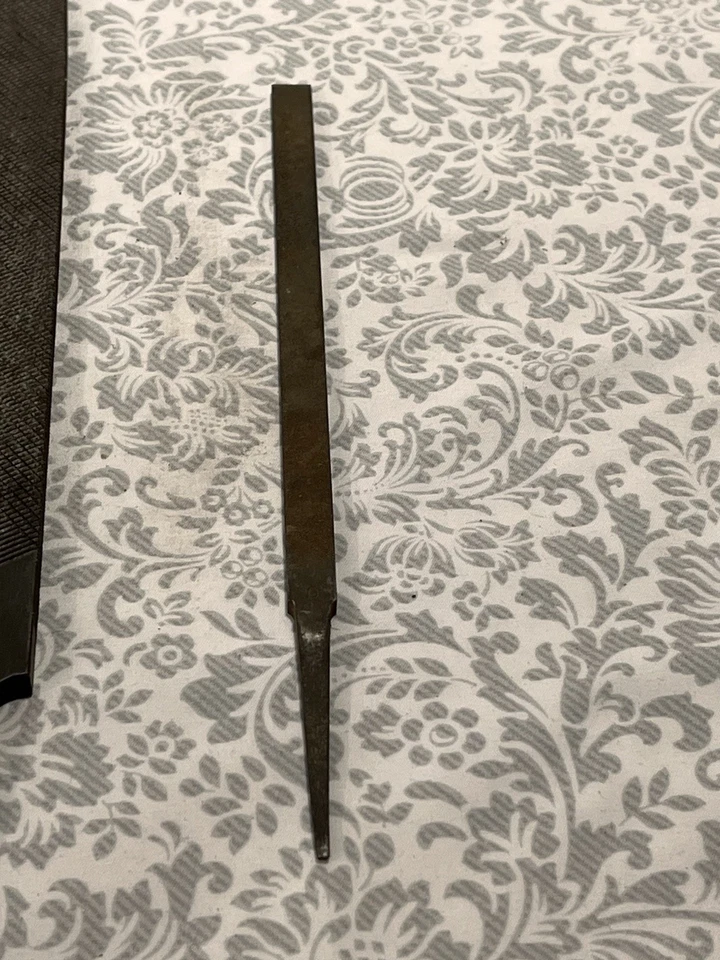 Lot 3 Vintage USA Metal Files Nicholson Delta Mill Smooth Rusty - Image 4 of 4