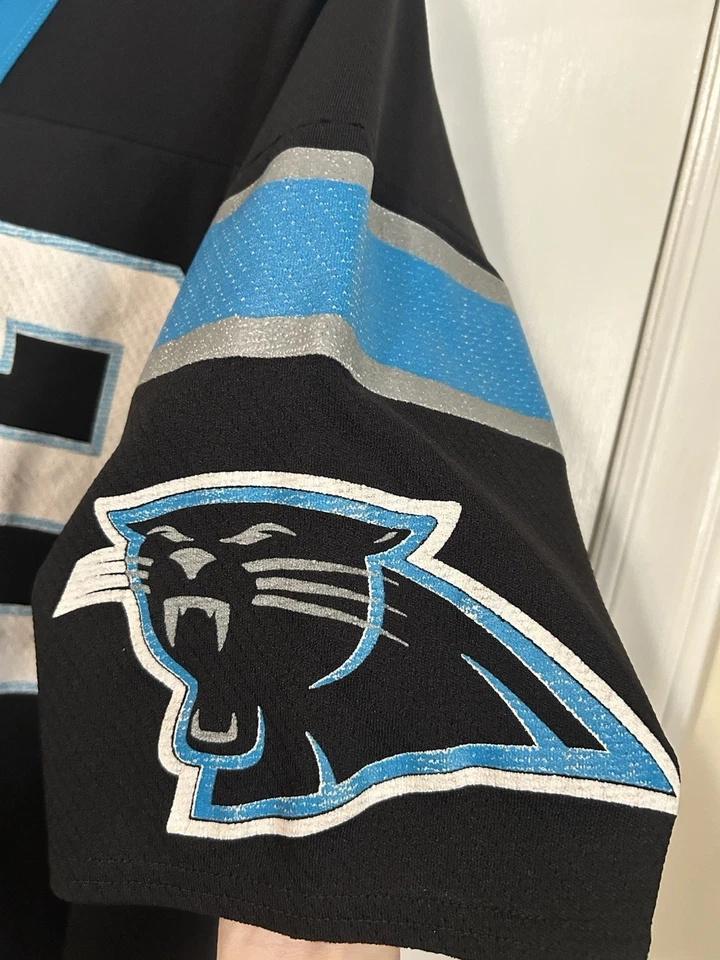Camiseta deportiva vintage años 90 Carolina Panthers Kerry Collins #12 talla XX 54-56 NFL logotipo 7 Foto 4 de 4