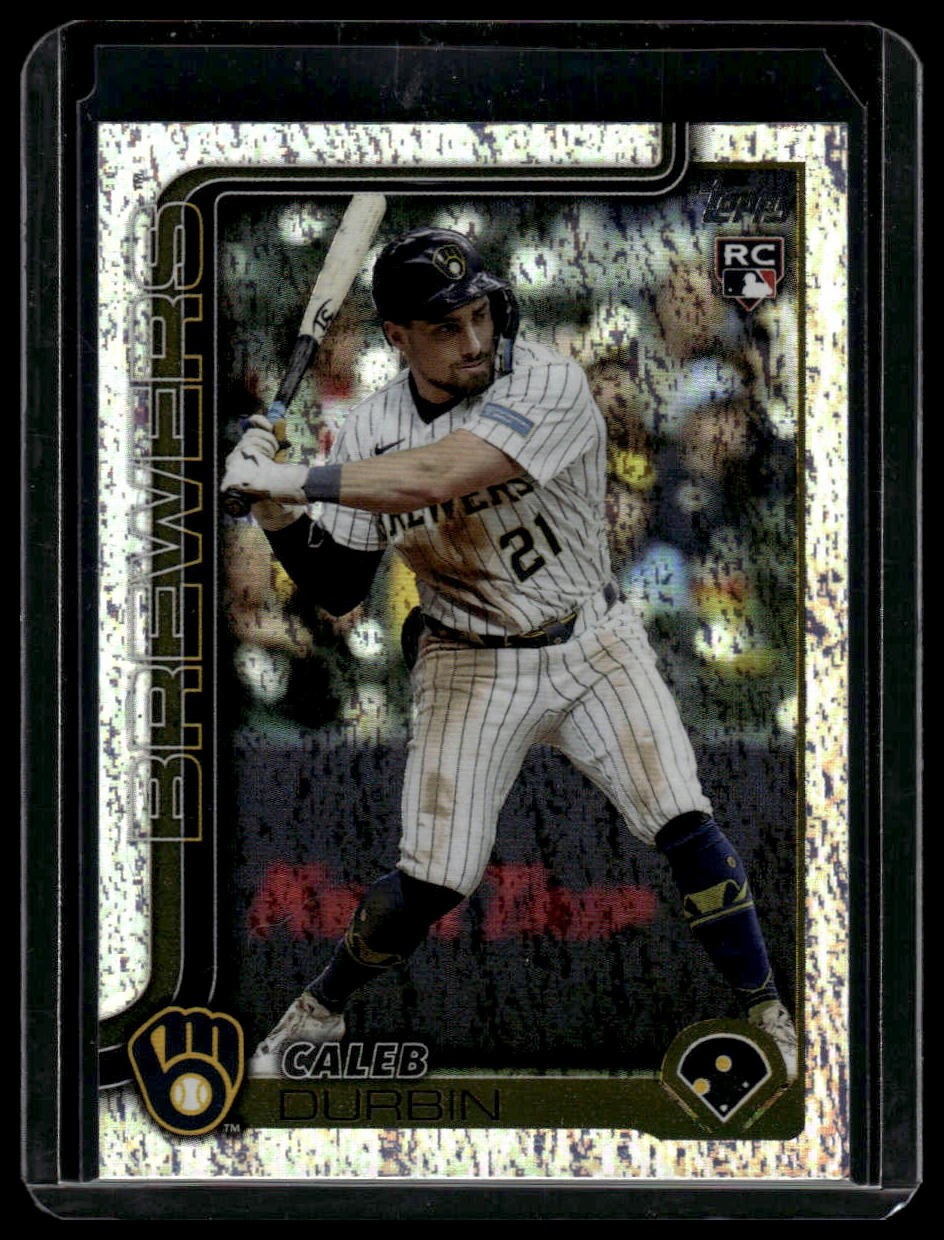 2025 Topps Update Caleb Durbin Holo Foil #US170 Milwaukee Brewers