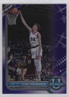 2021-22 Bowman U Purple Refractor 126/299 Chet Holmgren #89 7ba