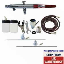 Paasche MIL Double Action Airbrush Kit MIL-SET Siphon Feed USA Made Hobby Spray