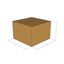 15 16x16x11 Kraft Brown Corrugated Shipping Boxes 32 ECT Single-Wall New