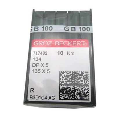 GROZ-BECKERT Needle in Clear Plastic Box- 100 GROZ-BECKERT Sewing Needle 135X...