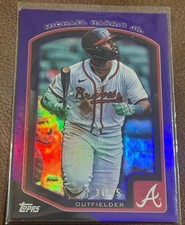 Michael Harris Jr. 2025 Topps Flagship Purple Parallel #/75 - Atlanta Braves 22
