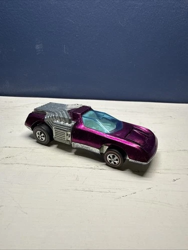 Hot Wheels redline 1970 Noodle Head Magenta White Interior USA