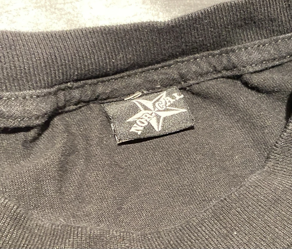 Camiseta Nor Cal State Sunset Bear para hombre grande negra California Foto 3 de 4