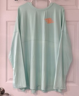 Disney Cruise Line Castaway Cay Mint Green Spirit Jersey Rash Guard SPF XXL 2XL