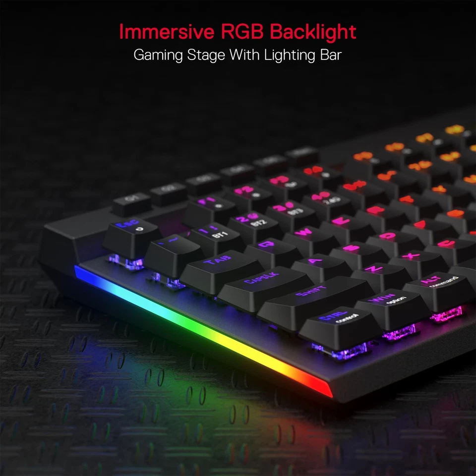 K580 PRO Wireless RGB Gaming Keyboard, 3-Modes 104 Keys Mechanical Keyboard w... - Image 3 of 4