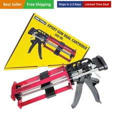 Dual Cartridge Epoxy Gun 200 ml   Manual 1:1 and 2:1 Adhesive Applicator for ...