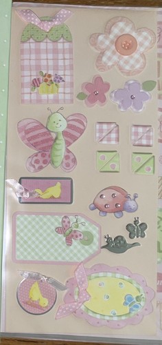 Tapestry By CR Gibson Complete Scrapbook Album 12x12 Baby Girl Butterfly Flowers - Picture 6 of 23