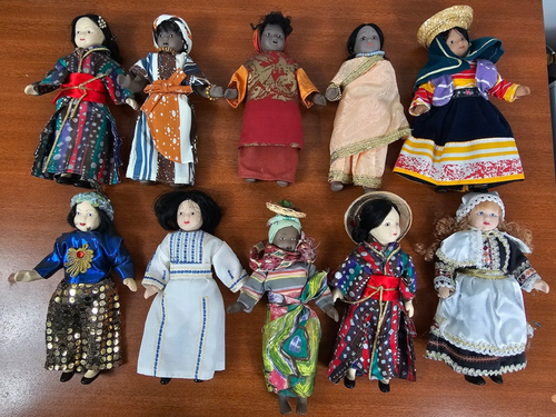 Dolls of the World Porcelain X10 RARE - Picture 1 of 11