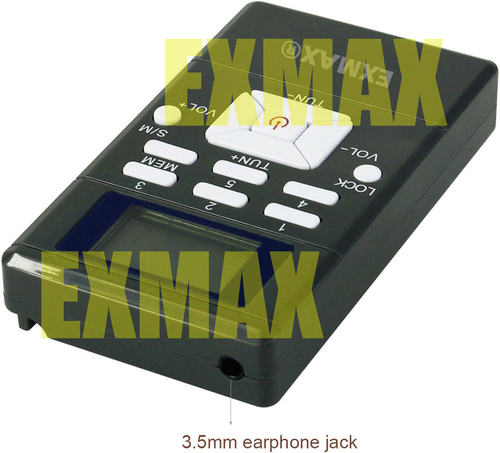 EXMAX EXG-108 Ricevitore radio LCD stereo wireless FM mini per jogging grigio corsa - Foto 4 di 18