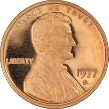 1977 S Lincoln Memorial Cent Choice Proof Penny 1c Coin Collectible
