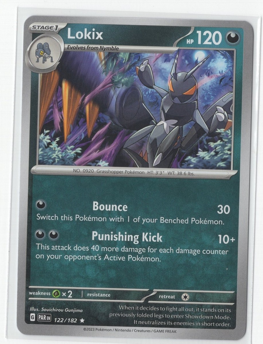 Pokemon Paradox Rift NON Holo Rare Lokix - 122/182 - DECK