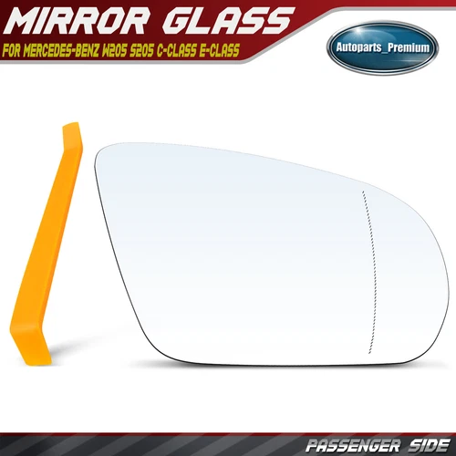 Passenger Mirror Glass with Heated for Mercedes-Benz W205 S205 C-Class E-Class