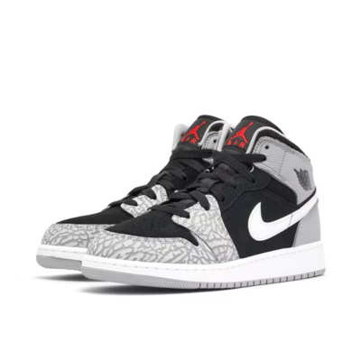 Nike Air Jordan 1 mid UK Size 6 Elephant Print SE {GS} | eBay UK