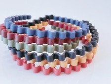 Girls Women School Zigzag Wavy Matt Plastic Sports Comfy Hair head band Hoop