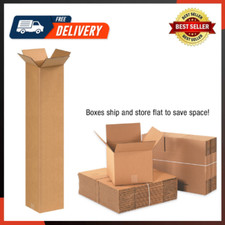 8X8X40 Tall Corrugated Boxes Tall, 8L X 8W X 40H, Pack of 20 Shipping Packaging