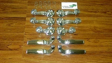 1968-72 Chevelle CLEAR Knob Window Cranks Vent & Door Handles & Clip 4DR & Wagon