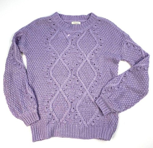 Ultra Flirt Sweater Top XS Purple 