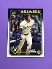 2024 Topps Update Oliver Dunn Rookie #US310 Milwaukee Brewers RC (Q)