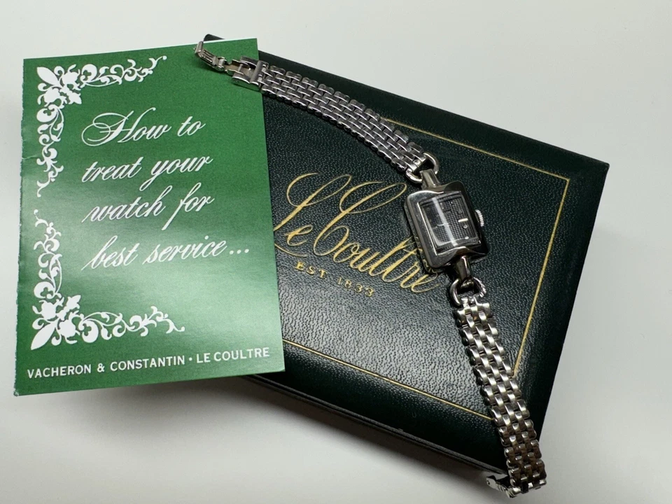 lecoultre swiss made ladies wristwatch with box & owners manual - Image 4 of 4