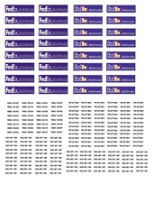 HO Scale Container Decals. " Federal Express "