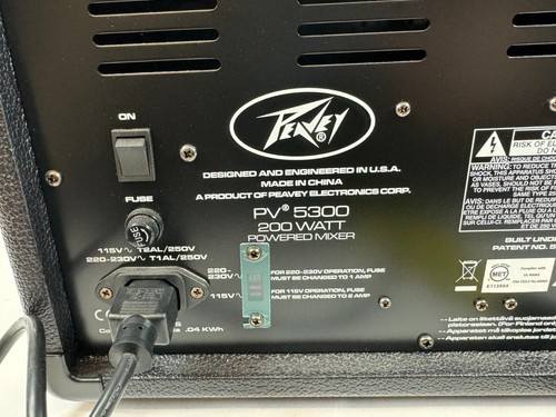 Peavey PV 5300 200 Watt PV5300 Live Show Mic Guitar All In One Powered Mixer - Picture 9 of 15