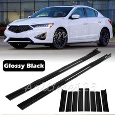 For Acura Ilx 2013-2022 Gloss Black Side Skirt Splitter Spoiler Extension Rocker For Acura Ilx 2013-2022 Gloss Black Side Skirt Splitter Spoiler Extension Rocker